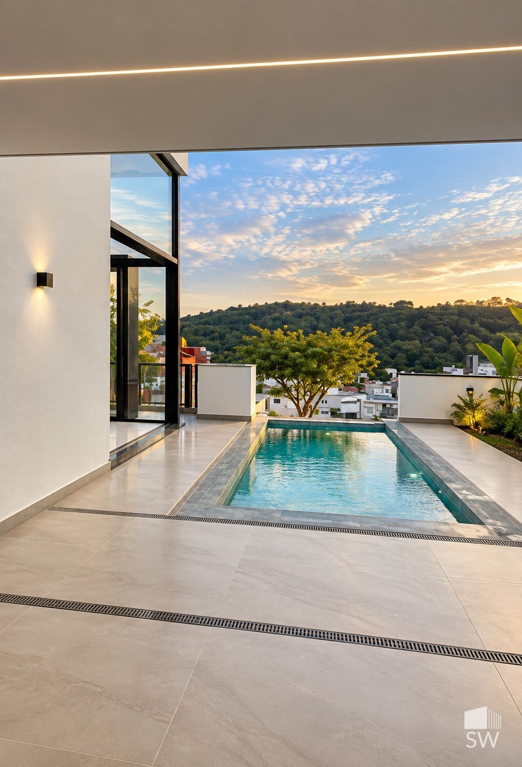 Piscina e vista